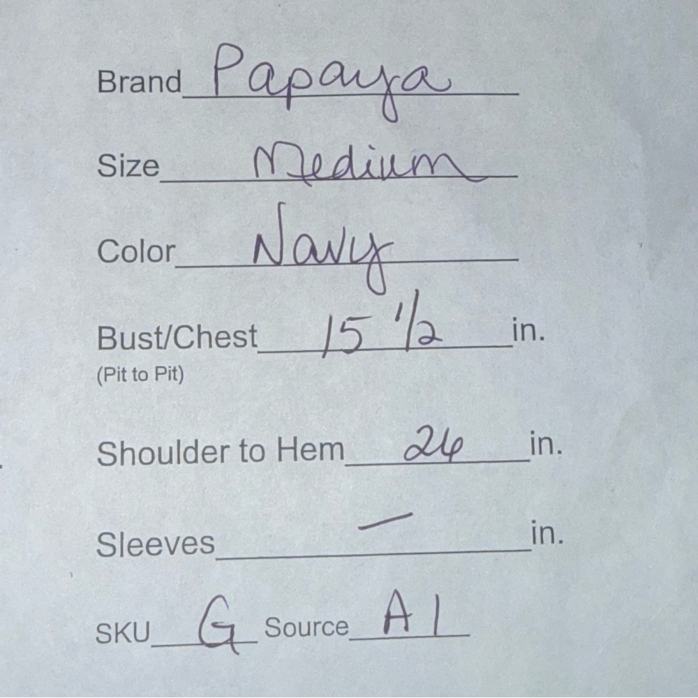 Papaya Navy Embroidered Halter Peplum Top Boho Festival Summer Tank M - Picture 7 of 7